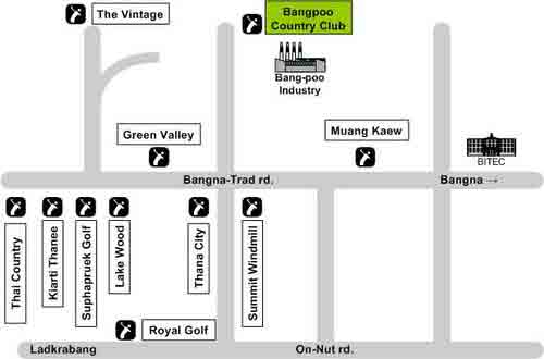 バンプー ゴルフ＆スポーツ クラブ 地図